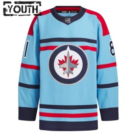 Winnipeg Jets Dresy Kyle Connor Anniversary Adidas 2023-24 Modrý Authentic - Dětské